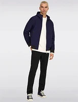 Men's Lightweight Weather-Resistant Hooded Softshell Bomber Jacket by Only