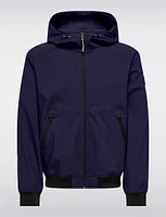 Men's Lightweight Weather-Resistant Hooded Softshell Bomber Jacket by Only