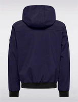 Men's Lightweight Weather-Resistant Hooded Softshell Bomber Jacket by Only