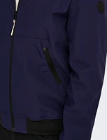 Men's Lightweight Weather-Resistant Hooded Softshell Bomber Jacket by Only