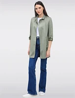 Luxurious Vegan Ultra-Soft Suede Long Coatigan with Adjustable Cuffs by Only