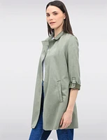 Luxurious Vegan Ultra-Soft Suede Long Coatigan with Adjustable Cuffs by Only