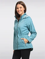 Weather-Resistant Sherpa Lined Drawstring Waist Recycled Anorak by Free Country