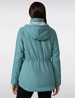 Weather-Resistant Sherpa Lined Drawstring Waist Recycled Anorak by Free Country