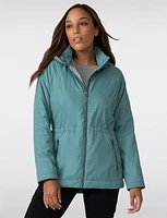 Weather-Resistant Sherpa Lined Drawstring Waist Recycled Anorak by Free Country