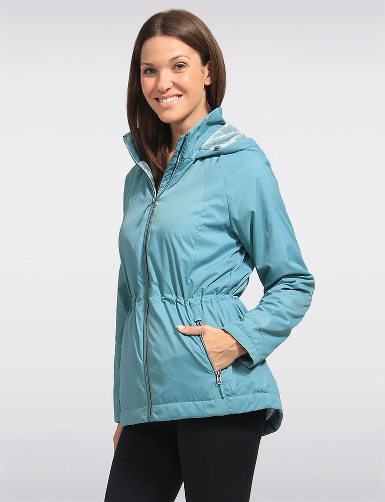 Weather-Resistant Sherpa Lined Drawstring Waist Recycled Anorak by Free Country