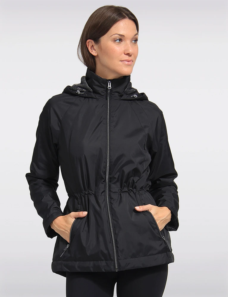 Weather-Resistant Sherpa Lined Drawstring Waist Recycled Anorak by Free Country