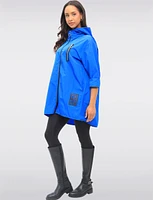 Long High Collar Ultralight Windshell Jacket by Froccella