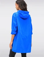 Long High Collar Ultralight Windshell Jacket by Froccella