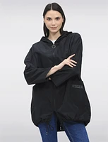 Relaxed Loose Fit Ultralight Hooded Windshell Rain Jacket by Froccella