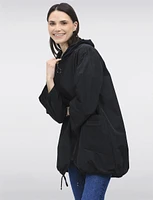 Relaxed Loose Fit Ultralight Hooded Windshell Rain Jacket by Froccella