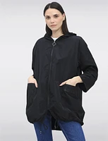 Relaxed Loose Fit Ultralight Hooded Windshell Rain Jacket by Froccella
