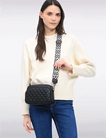 Diana 3-in-1 Quilted Vegan Leather Zip Crossbody With Changeable Straps by Sokos