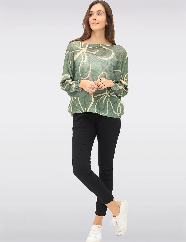 Crinkled Slim Fit Drawstring Waist 4-Pocket Stretch Pants by Froccella