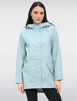 Standout Durable Water-Repellent Hooded Parka Raincoat by Vero Moda
