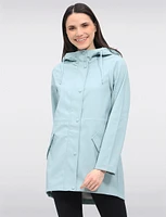 Standout Durable Water-Repellent Hooded Parka Raincoat by Vero Moda