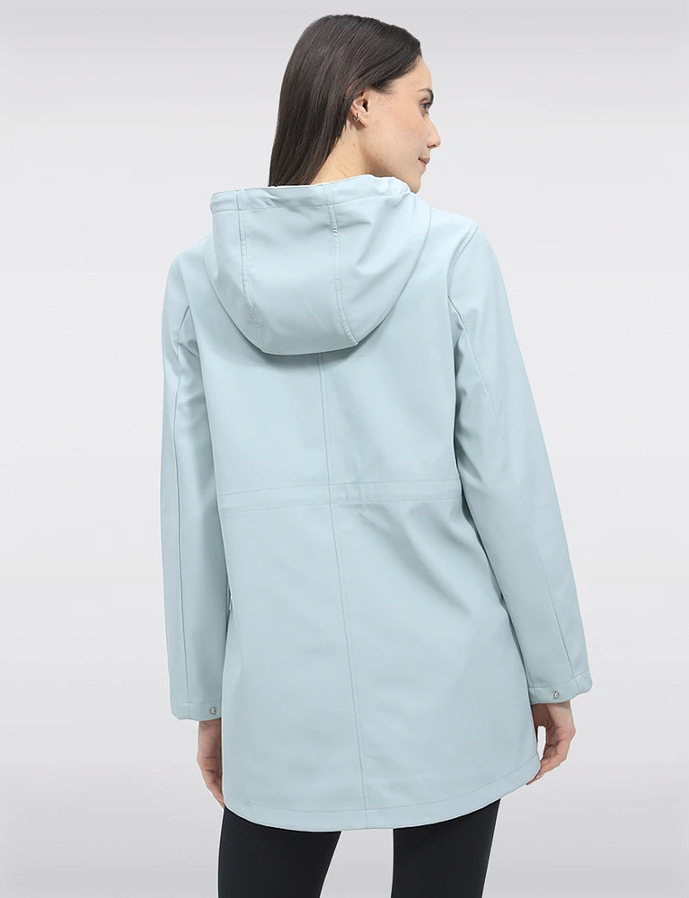 Standout Durable Water-Repellent Hooded Parka Raincoat by Vero Moda