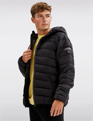 Packable Ultralight All-Weather Hooded Puffer Jacket by Point Zero