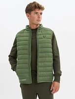 Green Vegan Ultralight Wind-proof Puffer Vest by Point Zero