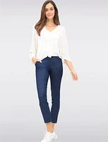 Lightweight Soft Solid V-Neck Button-Front Dolman Sleeve Top by Froccella