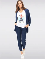 3/4 Dolman Sleeve Soft Knit Cardigan by Froccella
