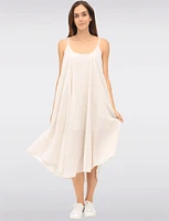 Versatile Two-Piece Cotton Lined Dress Set with Rounded Hemline by Froccella