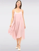 Versatile Two-Piece Cotton Lined Dress Set with Rounded Hemline by Froccella