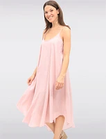 Versatile Two-Piece Cotton Lined Dress Set with Rounded Hemline by Froccella