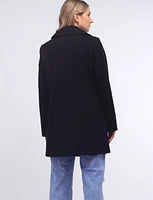 Manteau Classique en Laine Mélangée À Double Boutonnage Par Anne Klein