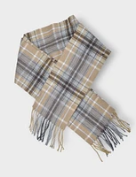 Winter Chic Italian plaid scarf by Froccella