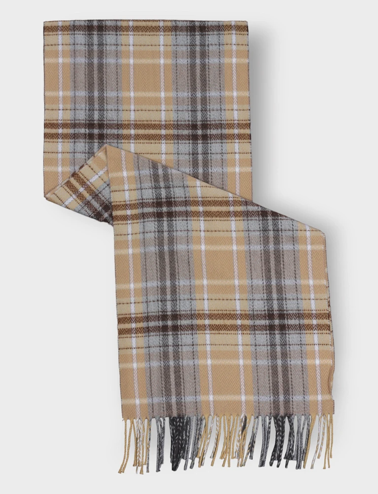 Winter Chic Italian plaid scarf by Froccella