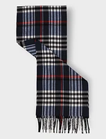 Soft and versatile Italian plaid scarf by Froccella