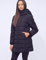 Vegan Polyloft Puffer Double Hooded Cire Coat with Inner Bib by Snoboll