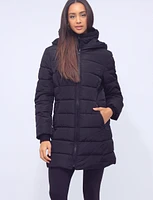 Vegan Polyloft Puffer Double Hooded Cire Coat with Inner Bib by Snoboll