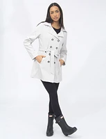 Vegan Classic Double-Breasted Belted Trench Coat by Saki Sport