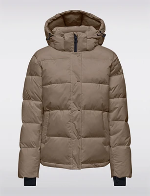 Arctic Slim Featherless Down Puffer Jacket with Removable Hood by Only