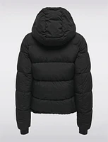 Arctic Slim Featherless Down Puffer Jacket with Removable Hood by Only