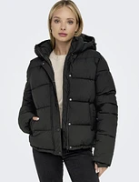 Arctic Slim Featherless Down Puffer Jacket with Removable Hood by Only