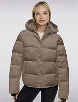 Arctic Slim Featherless Down Puffer Jacket with Removable Hood by Only