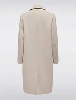 Sleek Classic Double-Breasted Wool Blend Maxi OverCoat by Only