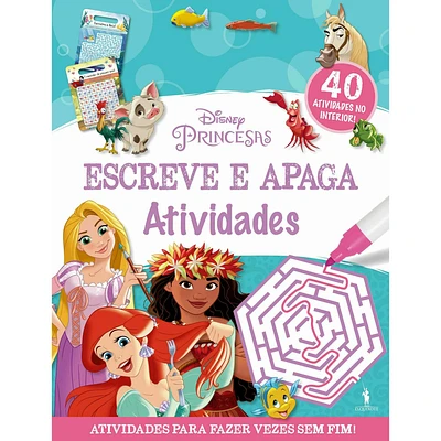 Disney Princesas: Escreve e Apaga - Atividades