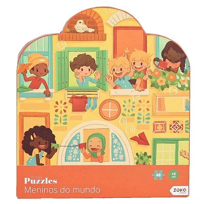 Puzzle Meninos do Mundo 48 Peças