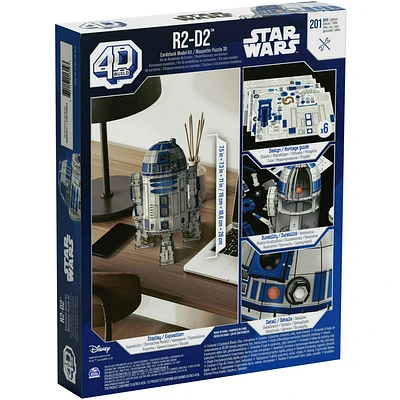 Puzzle R2D2 Star Wars 4D 201 Peças