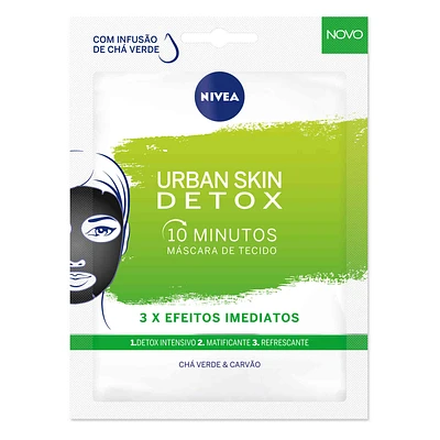 Máscara Facial de Tecido Urban Skin Detox