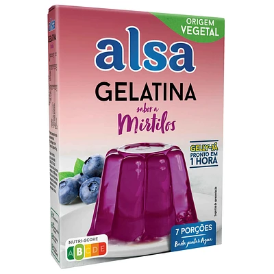 Gelatina em Pó de Mirtilo Gelly-Já