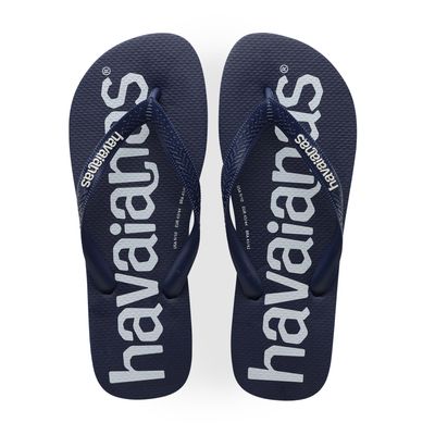 Top Logomania Marine/blanc