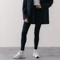 Legging Small Trefoil Noir