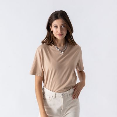 Tee Shirt Boyfriend  Camel