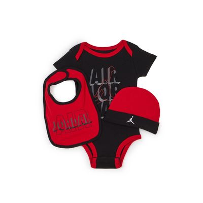 3 Pc Set Jumpman Sidelines  Noir/rouge