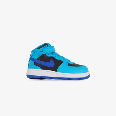 Air Force 1 Mid Bleu/noir